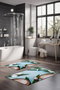 Mijölnir CT-5194 Juego de 2 Alfombrillas de Baño de Poliéster 100%, Antideslizantes, Antibacterianas, 40x60cm y 60x100cm, Lavables a Máquina